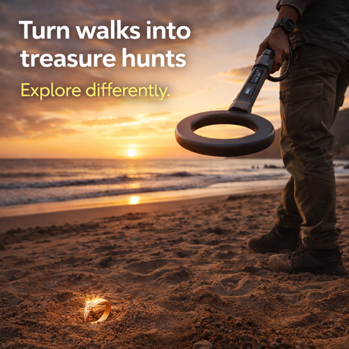 Metal Detector -  Detect Hidden Metal in Seconds, fully waterproof 360° Search