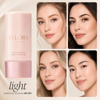 Velora Teint™ | Sérum CC Correcteur de Teint qui s'Adapte à Votre Peau