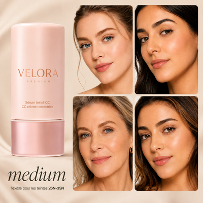 Velora Teint™ | Sérum CC Correcteur de Teint qui s'Adapte à Votre Peau