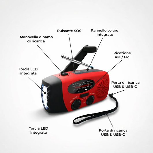 velora PRO – Radio di emergenza multifunzione