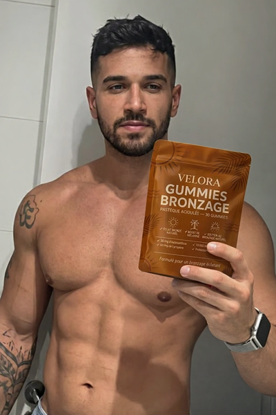 Velora™ Le bronzage que votre peau mérite, sans jamais l'abîmer
