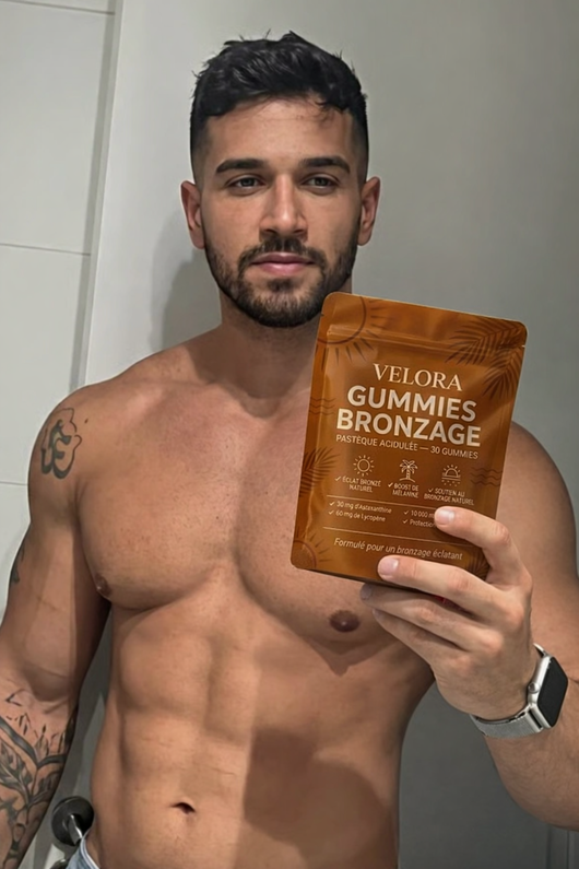 Velora™ Le bronzage que votre peau mérite, sans jamais l'abîmer