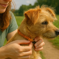 Collier d'ambre Velora. Protégez votre chien des tiques