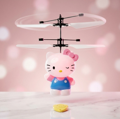 Enfant qui fait voler le Velora FlyHero Pro le matin de Noël