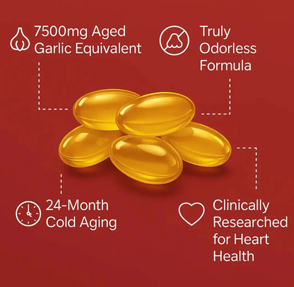 Premium Aged Garlic Extract – 7500mg Odor-Free Formula