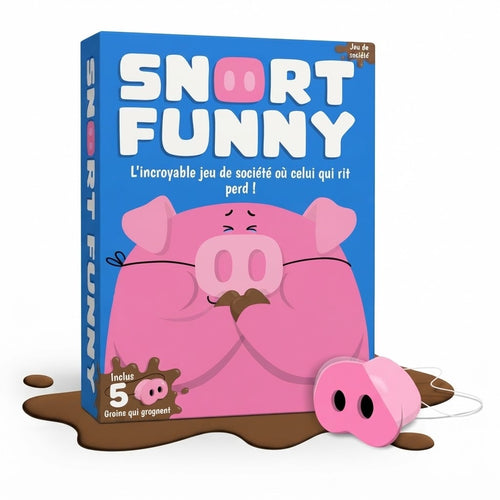 Snort Funny™ | Le Jeu des Groins | 5 Groins + 150 Cartes en Français