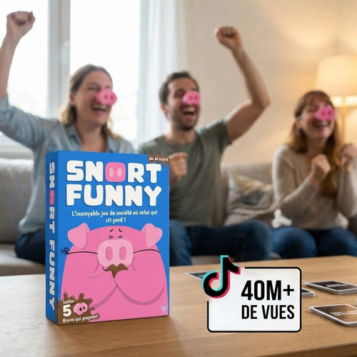 Snort Funny™ | Le Jeu des Groins | 5 Groins + 150 Cartes en Français