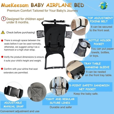 Velora™ Airplane Bed The Baby Flight Hammock That Gives You Both Hands Back
