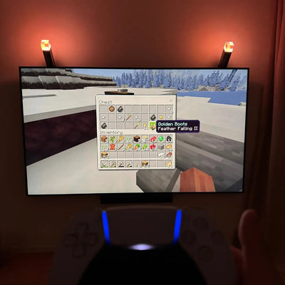 Torche Pixel, veilleuse Minecraft rechargeable