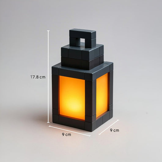 Torche Pixel, veilleuse Minecraft rechargeable