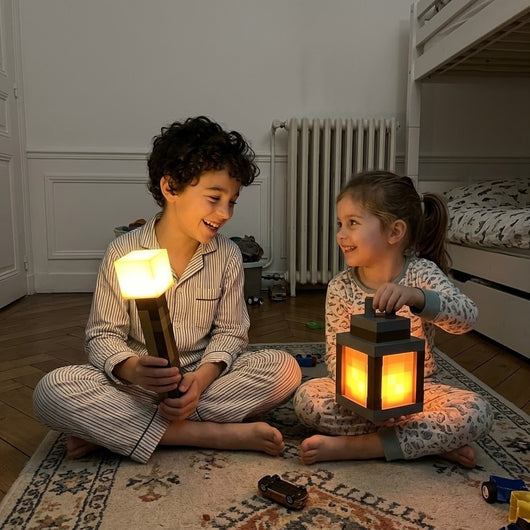 Torche Pixel, veilleuse Minecraft rechargeable