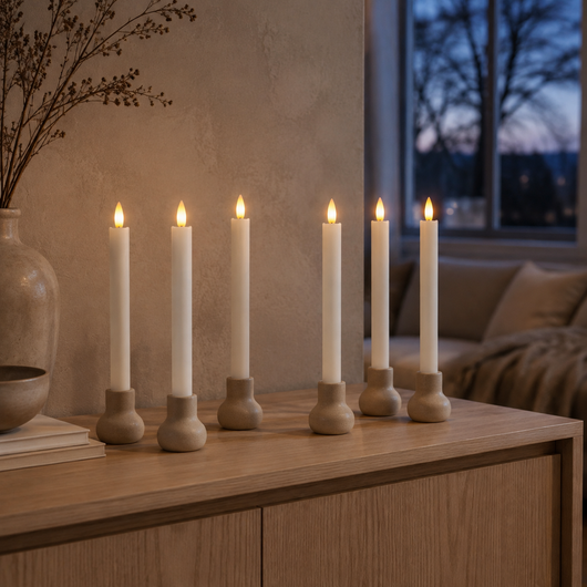 Velora Flamme bougies LED rechargeables