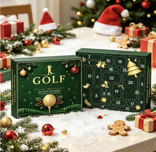Calendrier de l'Avent Golf 2026 | 24 cases, 24 accessoires qu'il utilise vraiment