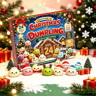 Calendrier de l'Avent Squishy de Noël 2026 | 24 cases, 24 squishy tout doux différents