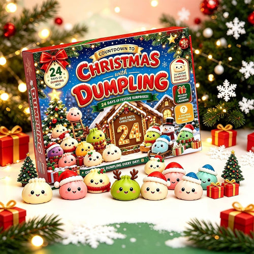 Calendrier de l'Avent Squishy de Noël 2026 | 24 cases, 24 squishy tout doux différents